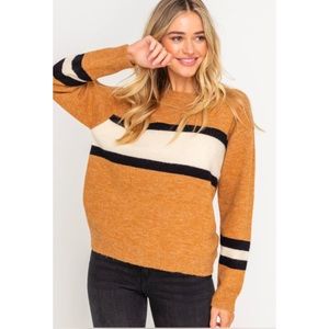 Lush Demi Camel Knit Sweater